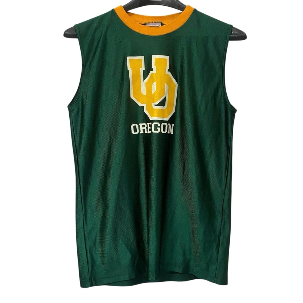 UO Oregon Green Yellow Sleeveless Jersey size S